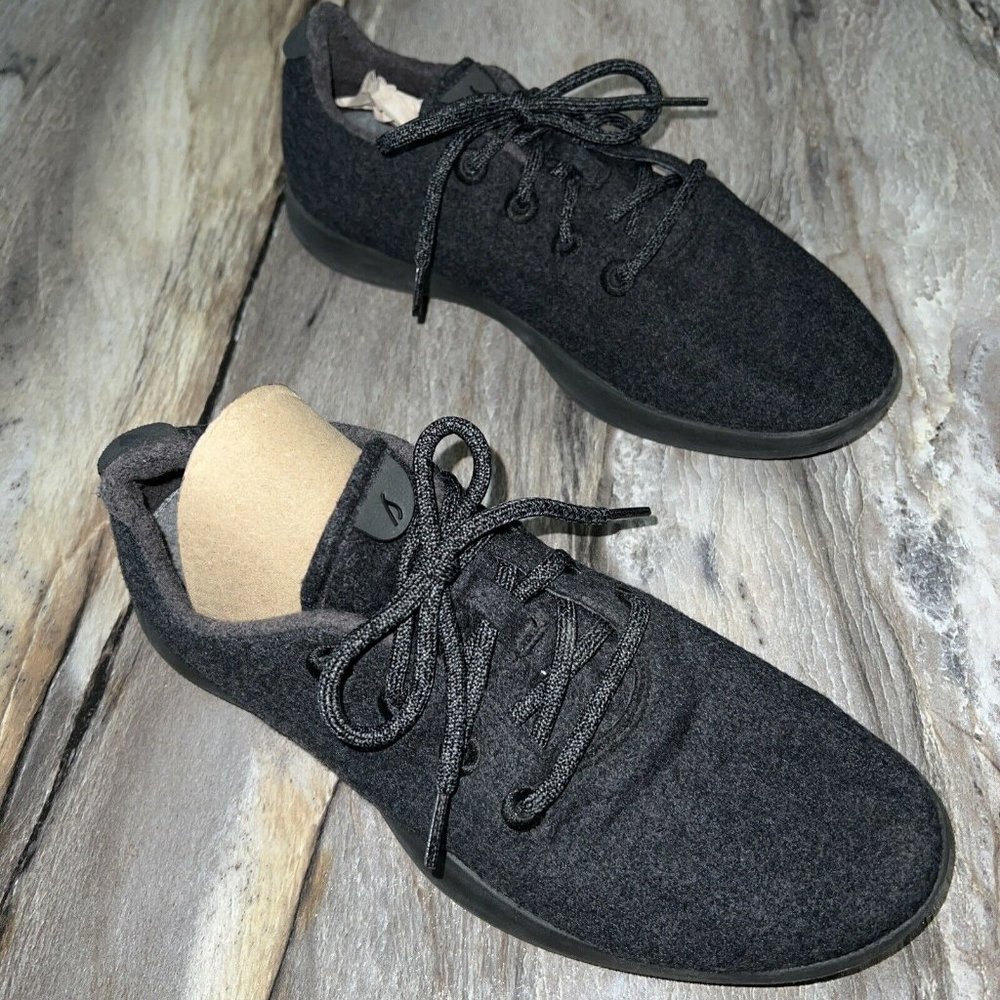 Allbirds Men's Wool Runners Natural Black Comfort Shoes Size 10